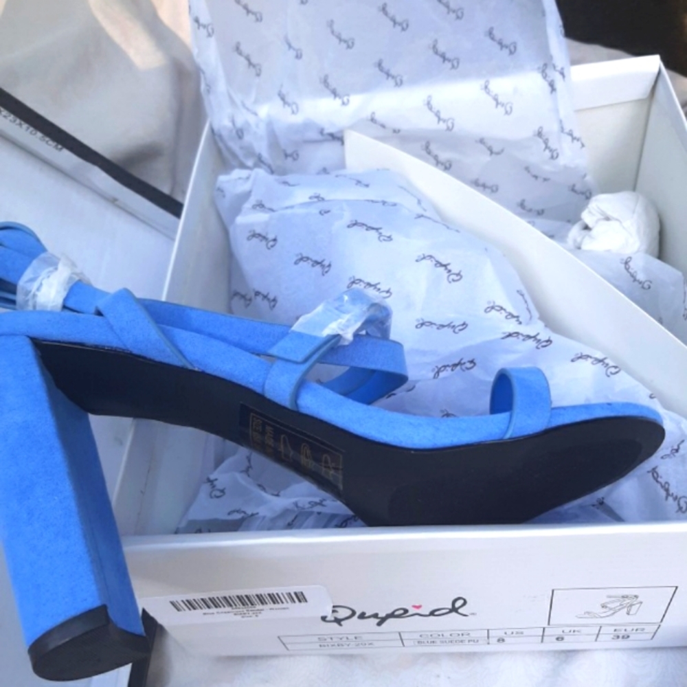 Blue sandals